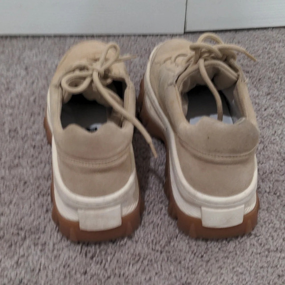 Bronx Jaxstar Trainer Sneaker Tan Suede Platform Sneakers Size 41‎